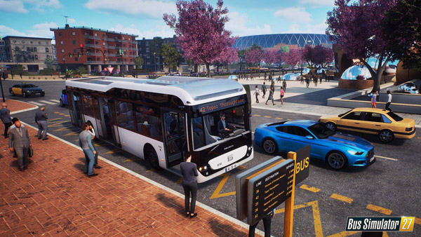 Screenshot 2: City bus at bus stop
