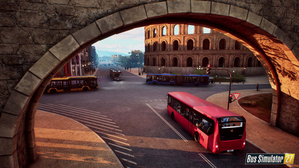 Screenshot 5: Bus drives through archway